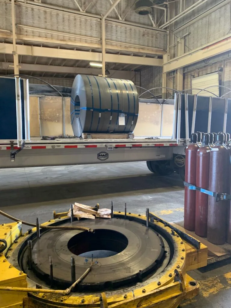 Steel coil load angle 2